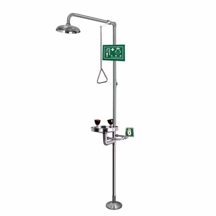 Комбинированное устройство для промывки глаз NADE F1101 из нержавеющей стали SS304 для электронной мастерской, лаборатории и т. Д.