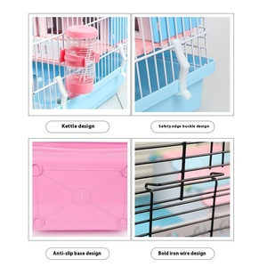 Pattern solido 47 Basic criceto gabbia Golden Bear Nest Villa spedizione gratuita in plastica a tre strati confezione confezione scatola include - Product Image 3