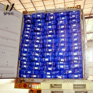 SP ngoài trời dệt vải màu xanh bạc PE tarps uv-kháng cắm trại bạt cho lợp xe tải - Product Image 6