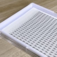 5D Base mince tige moyenne longue 0.07 Volume préfabriqué Base pointue Extensions de cils aiguille tige pointue Promade Volume ventilateurs grande boîte