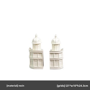 Modern Home <strong>Decoration</strong> Ornaments Model Room Soft <strong>Decoration</strong> Desktop Bookend Study Crafts Architecture Series Book Rest Geometric - Product Image 6