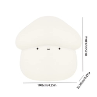 Lampe en silicone en forme de champignon avec visage souriant Kawaii, capteur tactile, intensité réglable, recharge USB, compagnon de sommeil pour tout-petits, lumière d'ambiance nocturne