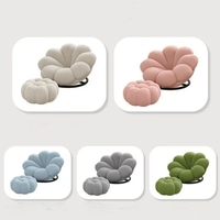 Canapé d'angle Lazy Petal en tissu, garni d'éponge, design moderne, luxe léger pour chambre, salon, balcon