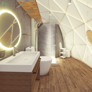 Tente dôme de luxe <span class=keywords><strong>6M</strong></span> pour glamping extérieur avec fenêtre transparente en PVC pour hébergement/hôtel/villa/centre de villégiature - Product Image 4