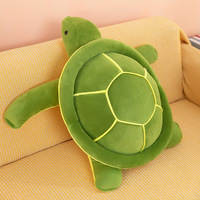 Peluches Tortue Verte, Coussin Doux Tortue, Oreiller Oogway, Repose-dos, Tortue aux Grands Yeux, Poupées en Peluche, Cadeau pour Enfants