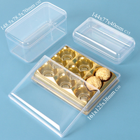 Boîtes à dessert rectangulaires et carrées SUNSHING OEM ODM, boîtes en plastique transparentes pour bonbons, biscuits, emballages alimentaires, snacks, tiramisu, gâteaux, biscuits sucrés