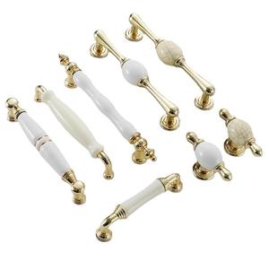 Jaya มือจับเซรามิกจีนตู้โบราณโบราณเฟอร์นิเจอร์มือจับประตูลูกบิดเซรามิกและอลูมิเนียม - Product Image 5