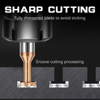 Fraise à rainurer en T KEENCUTEER pour machine-outil CNC, en alliage d'acier au tungstène, longueur totale 50 mm, Chine continentale