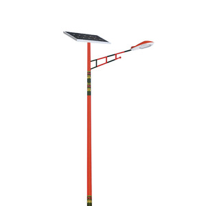 Lampadaire solaire 6m à poteau carré, style chinois, éclairage LED, projet d'énergie solaire extérieure - Product Image 1