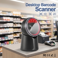 Lector de Códigos de Barras de Escritorio 2D CMOS de Alta Velocidad JR T52 con Sensor Automático, Escáner de Códigos QR para Pagos Móviles en Puntos de Venta de Supermercados