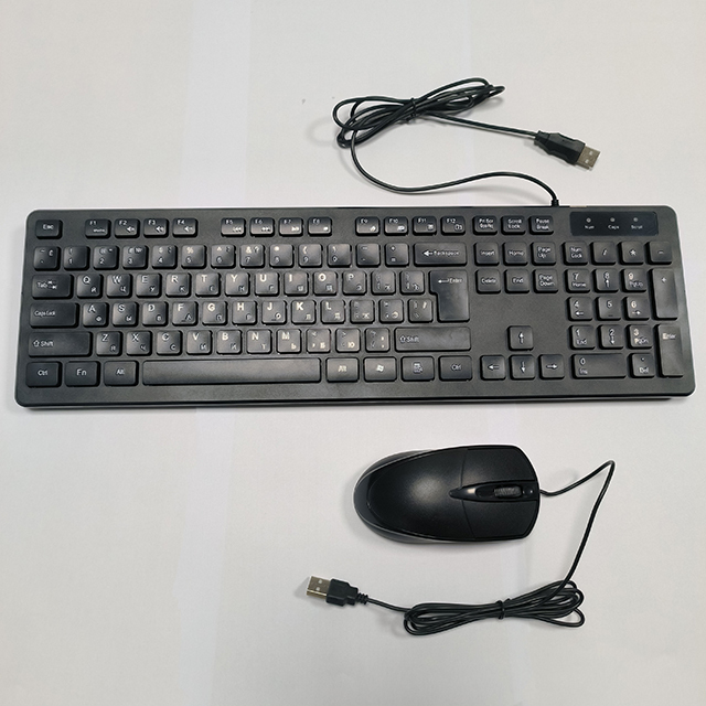 Factory Custom Computer Mous Keyboard Combo USB Wired Mouse and Keyboard Set