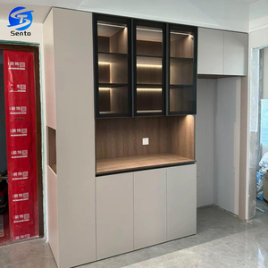 Credenza Moderna Personalizzata <span class=keywords><strong>per</strong></span> <span class=keywords><strong>Soggiorno</strong></span> e Cucina, <span class=keywords><strong>Mobile</strong></span> Combinato da Pranzo Senza Vernice, in Legno Massello Ecologico di Alta Qualità, Origine Cina - Product Image 6
