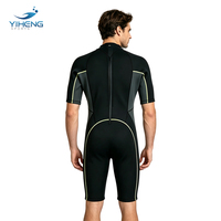 Combinaison de plongée en néoprène pour homme, manches courtes, 3 mm, fermeture éclair au dos, pour la voile et le surf