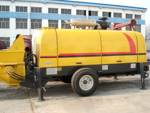 Bomba de hormigón montada en remolque, HBT6006A-5 oficial en China, 70CBM - Product Image 2