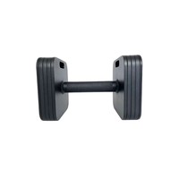 Expédition rapide LH Fitness Haltères réglables carrés en acier à verrouillage rapide de 20 kg pour tous les niveaux