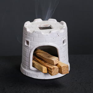 세라믹 페루 신성한 나무 작은 벽난로 불타는 트레이 창조적 인 성 햄스터 둥지 탱크 풍경 향 디퓨저 물고기 - Product Image 2