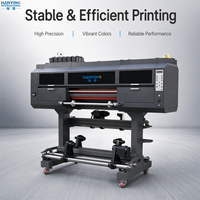 Imprimante UV DTF HANYING 60 cm avec têtes I3200, machine d'impression d'autocollants UV multicolores entièrement automatique haute vitesse rouleau à rouleau