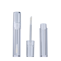 Vente flash - Flacon transparent rond pour gloss à lèvres, conteneur transparent pour rouge à lèvres, tubes vides pour rouge à lèvres liquide, tubes ronds