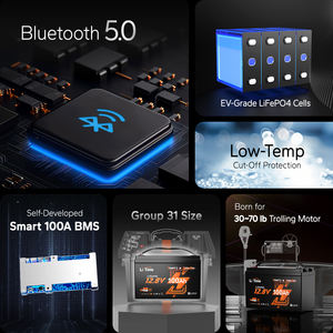 Литиевый морской Троллинг-двигатель, 12 Вольт, 100 А · ч - Product Image 5