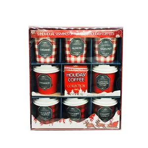 Private Label OEM 9 Individual Servings of Flavored Holiday Coffee Mini Cups Instant Power Coffee