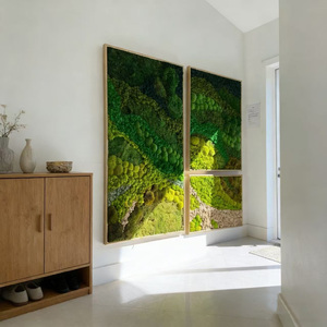 Cadre de mousse préservée, décoration artistique, panneau de mousse naturelle pour décoration murale, fait main, écologique, art mural en mousse pour la maison et le bureau - Product Image 5