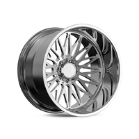 Jantes polies en alliage d'aluminium forgé T6-6061 Super Single 8X165.1 8X170 8X180 22 24 26 28 30 pouces pour Ford et Ram