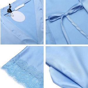 Robe Kimono en Satin Soyeux de Luxe pour Demoiselle d'Honneur, Vente en Gros, pour Mariage et Soirée - Product Image 5