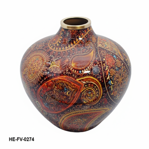 Vase à fleurs en émail artisanal, décoration élégante pour la maison, décoration de table, centre de table unique pour le salon, le bureau ou la table à manger - Product Image 5