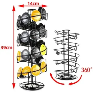 Soporte Giratorio en Espiral de 5 Niveles para Cápsulas de Café, de Alambre de Hierro, Gran Capacidad, Universal, Decoración para el Hogar, Exhibición para la Cocina - Product Image 6