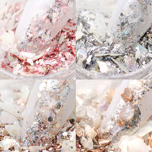 Esmalte de Uñas AILANUO, Tendencia en Arte de Uñas, Gel con Purpurina de Piedra Triturada de 7 Colores, Esmalte de Uñas en Gel UV LED con Purpurina, Logotipo Privado Disponible - Product Image 3