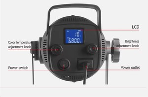 Luce <span class=keywords><strong>Video</strong></span> Portatile Matel 300W Ki-300 COB per Fotografi, Temperatura Colore Doppia, Controllo App, Illuminazione per Fotografia - Product Image 3