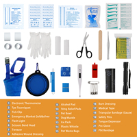 Trousse de premiers soins pour animaux de compagnie Ori-Power Mini EVA, étui rigide d'urgence avec mousqueton pour chien, chat, promenade, voyage en plein air