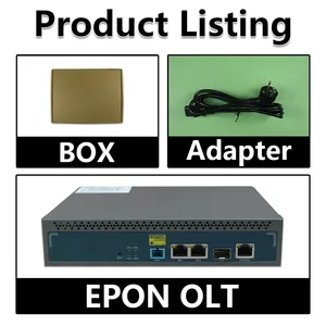 GPON OLT 1PON 128 <span class=keywords><strong>ONU</strong></span> 10G Uplink C+ GBIC SFP 12V DC Power MINI GPON OLT 1 Port Compatible avec HW ZTE <span class=keywords><strong>ONU</strong></span> Livraison gratuite - Product Image 3