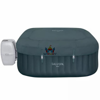 Nouvelle baignoire spa gonflable ronde pour 2 à 4 personnes, piscine chaude extérieure avec PVC écologique, modèle WINWAY WWC-06, garantie 3-5 ans