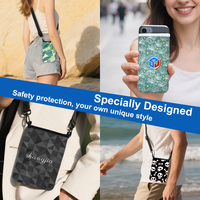 Téléphone portable manches sac étui bandoulière néoprène support lanière téléphone pochette pour femmes hommes