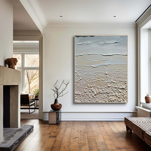 Grande <span class=keywords><strong>peinture</strong></span> <span class=keywords><strong>abstraite</strong></span> de plage, <span class=keywords><strong>peinture</strong></span> murale tactile de la côte, décoration murale, <span class=keywords><strong>peinture</strong></span> originale pour la maison et la <span class=keywords><strong>galerie</strong></span> - Product Image 2