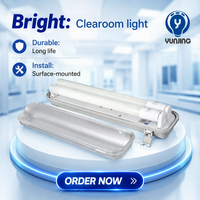 Lampe LED YunJing tout plastique, triple protection (étanche, anti-poussière, antichoc), indice IP65, pour salle blanche médicale, semi-conducteurs et pharmacie