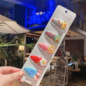 <span class=keywords><strong>PL</strong></span> 5ピース/パックファッション韓国の子供用ヘアクリップ甘いBBヘアピンかわいいフルーツアニマルベビーアクセサリー - Product Image 6