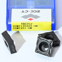 Outils d'usinage CNC ZCC-ZT CCMT120404-HM revêtement YBC252 PVD acier dur universel résistant à l'usure HRC≤ 55 OEM personnalisable