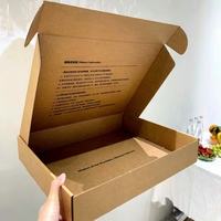 Cajas de Cartón Kraft Biodegradables Personalizadas con Materiales Reciclados, Impresión de Logotipo, Embalaje Ecológico Reutilizable con Forro de Esponja