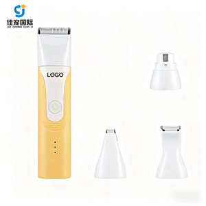 Tondeuse et coupe-griffes rechargeable sans fil 4-en-1 portable de luxe à faible bruit pour chiens et chats, avec broyeur d'ongles, en ABS, pour toilettage des animaux - Product Image 1