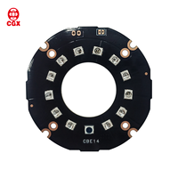 Placa PCB LED Infrarroja Personalizada, PCBA SMD 2835, Sensor Fotodiodo Marca CGX, 1 oz de Cobre, Fabricante OEM/ODM, Cámara de Seguridad CCTV