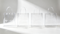 Sacs fourre-tout carrés transparents en PVC, imperméables et réutilisables pour la gym, les voyages, les mariages, les cadeaux, sac à main en PVC