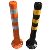 PU/plastique/caoutchouc base/PE Flexible stationnement poste trafic avertissement cône trafic réfléchissant délinéateur poteaux bollard de sécurité