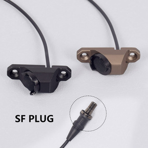 Tactical Flashlight Switch With Rat <b>Tail</b> Wire 2.5 3.5 SF <b>Plug</b> MLOK Mount For Outdoor Use - Product Image 1