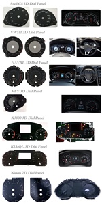 Personalizado 2 D tablero Panel coche <span class=keywords><strong>Digital</strong></span> medidor de velocidad de línea velocímetro tacómetro Dial para metro automático - Product Image 6