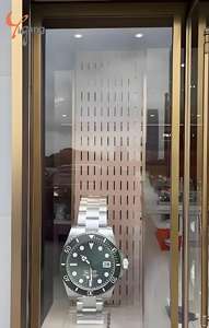 العلامة التجارية الشهيرة تصميم مخصص الفولاذ المقاوم للصدأ النحت لمشاهدة نافذة عرض الحرف المعدنية - Product Image 5