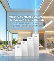 Batterie solaire KUNETIC 9,6 kWh 200 Ah LiFePO4 48 V, système de stockage d'énergie domestique tout-en-un modulaire empilable hybride/hors réseau, IP65 CAN