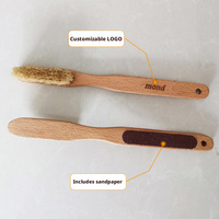 Brosse de nettoyage pour alpinisme et escalade, en poils de hêtre, avec logo imprimable, directement de l'usine