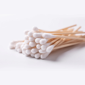 Coton-tige médical jetable à tige en bois, à pointe unique, pour le nettoyage des plaies, les soins des oreilles, usage hospitalier - Product Image 4